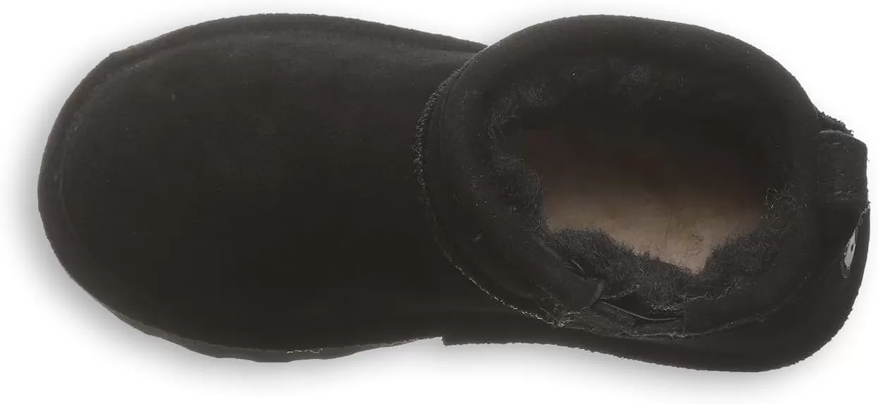 imageBEARPAW Retro Shorty Youth Boot  Youths Ankle Boot  Youths Slip On Boot  Comfortable Winter BootBlack Ii
