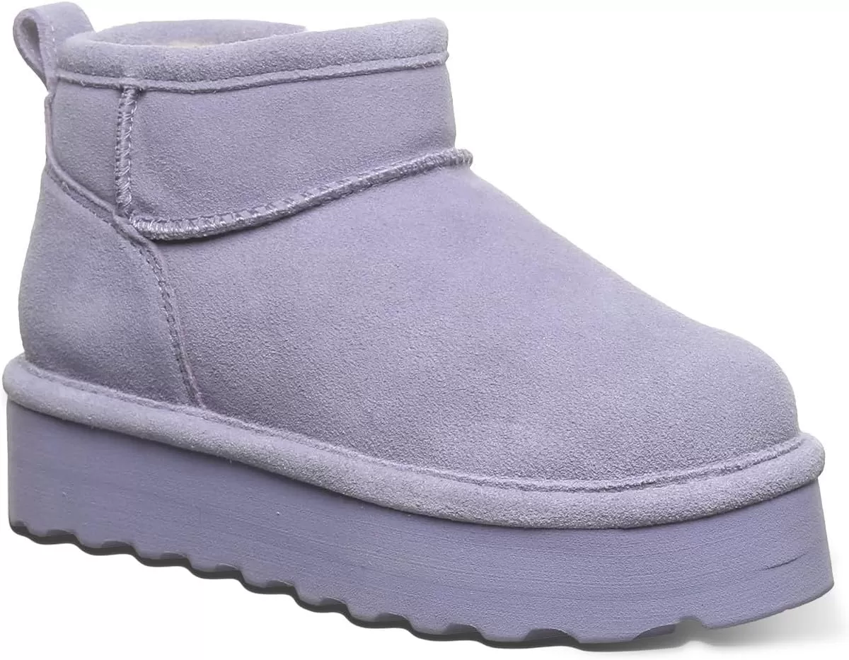 imageBEARPAW Retro Shorty Youth Boot  Youths Ankle Boot  Youths Slip On Boot  Comfortable Winter BootPersian Violet