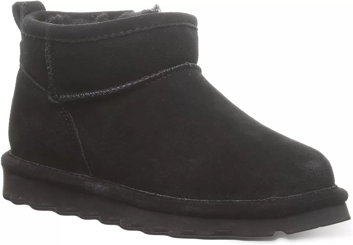 imageBEARPAW Shorty Youth Boot  Youths Ankle Boot  Youths Slip On Boot  Comfortable Winter Boot  Multiple Colors ampamp SizesBlack