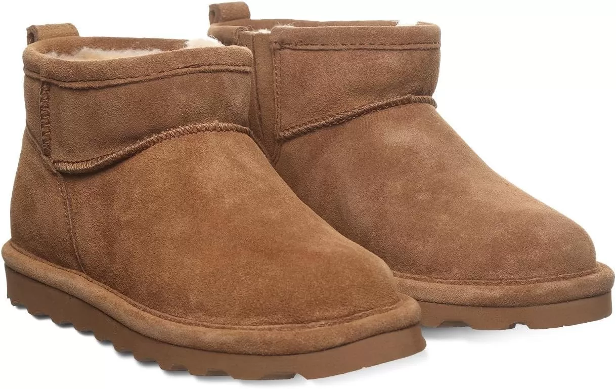 imageBEARPAW Shorty Youth Boot  Youths Ankle Boot  Youths Slip On Boot  Comfortable Winter Boot  Multiple Colors ampamp SizesHickory