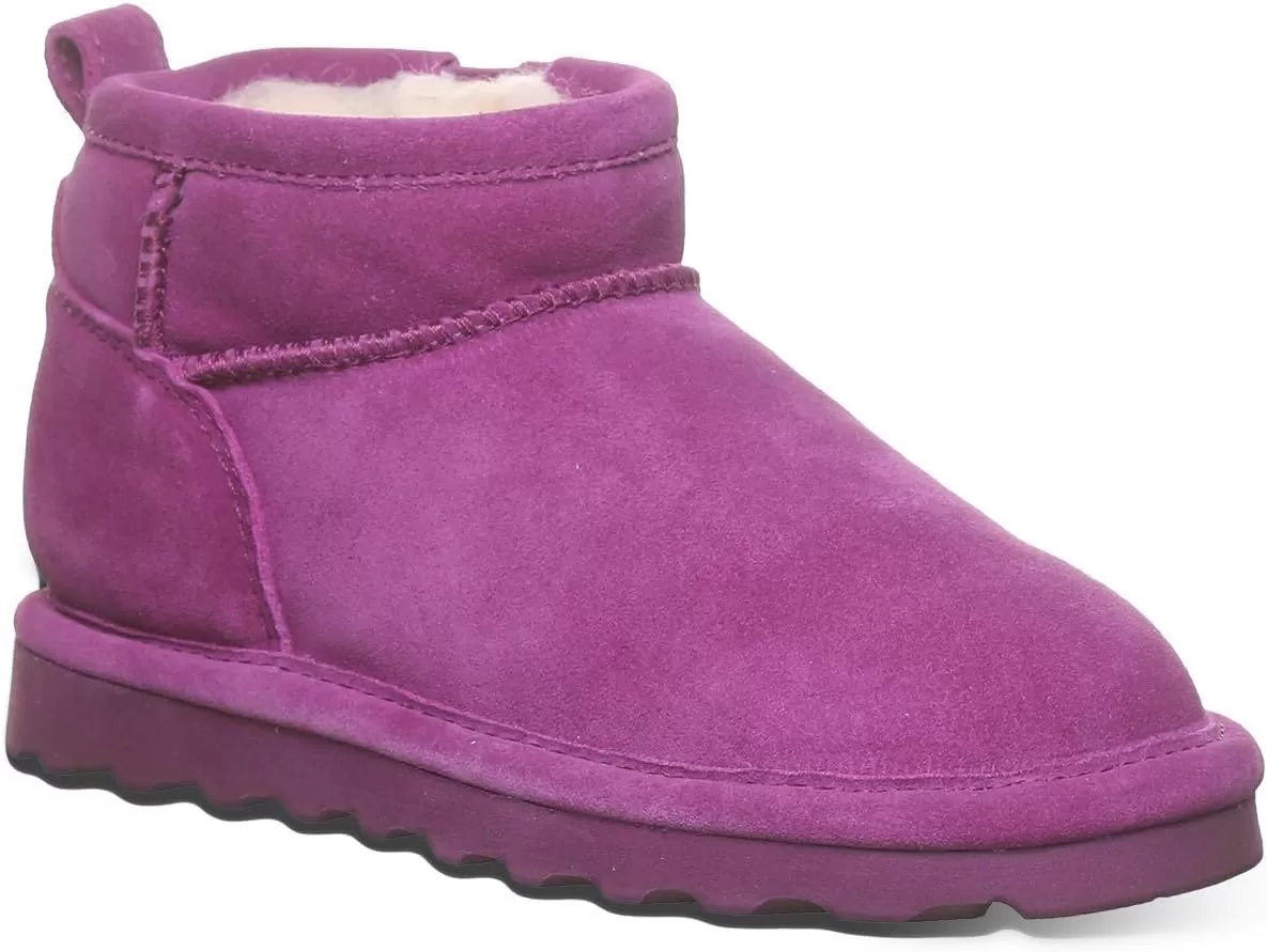imageBEARPAW Shorty Youth Boot  Youths Ankle Boot  Youths Slip On Boot  Comfortable Winter Boot  Multiple Colors ampamp SizesHypnotic Violet