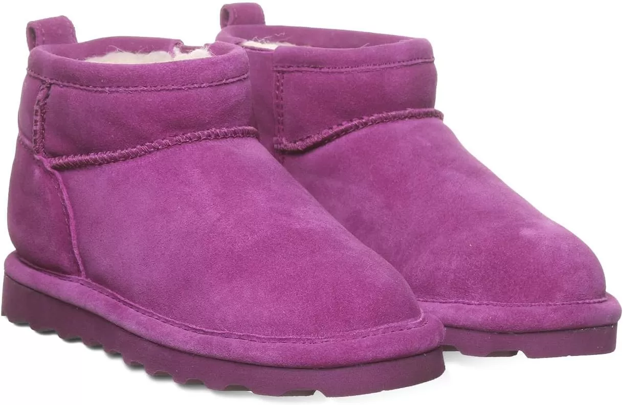 imageBEARPAW Shorty Youth Boot  Youths Ankle Boot  Youths Slip On Boot  Comfortable Winter Boot  Multiple Colors ampamp SizesHypnotic Violet