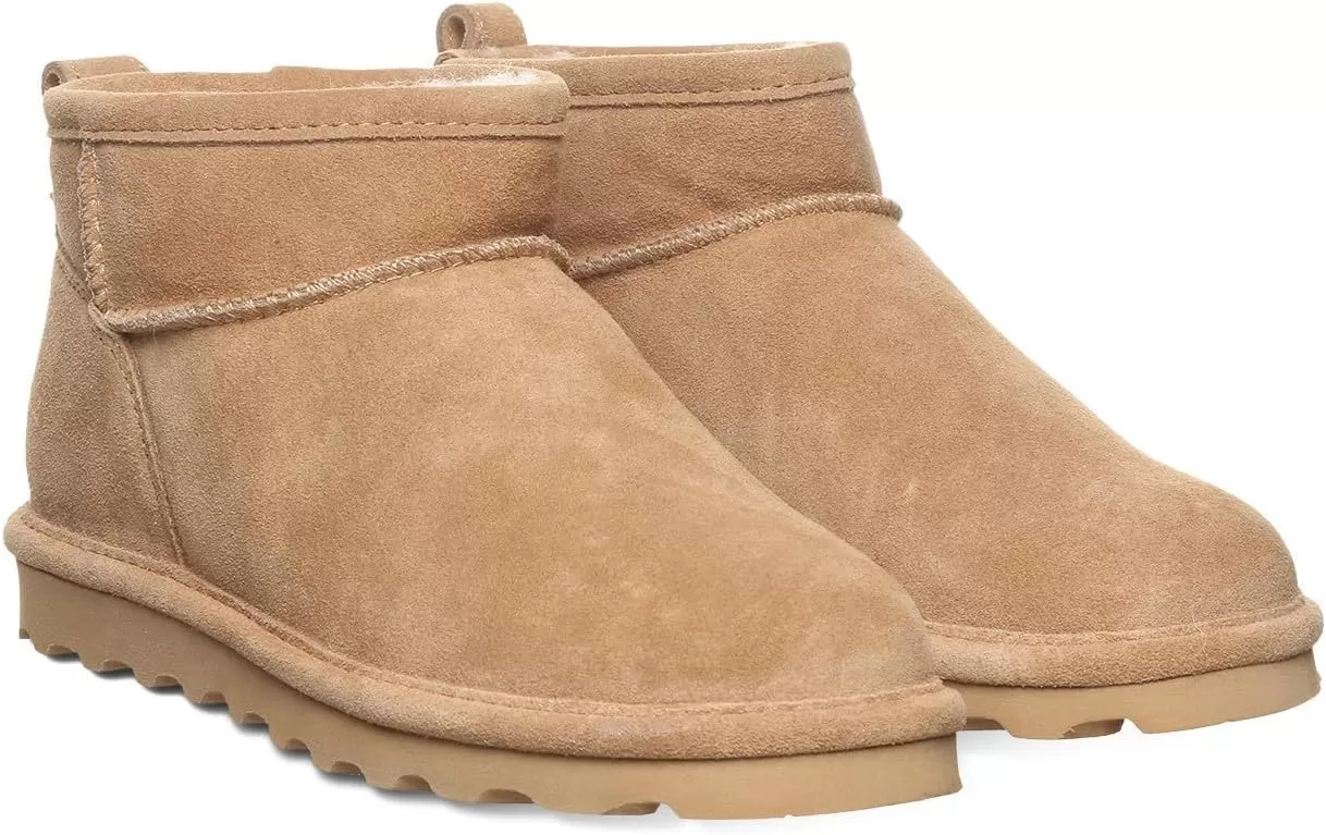 imageBEARPAW Shorty Youth Boot  Youths Ankle Boot  Youths Slip On Boot  Comfortable Winter Boot  Multiple Colors ampamp SizesIced Coffee