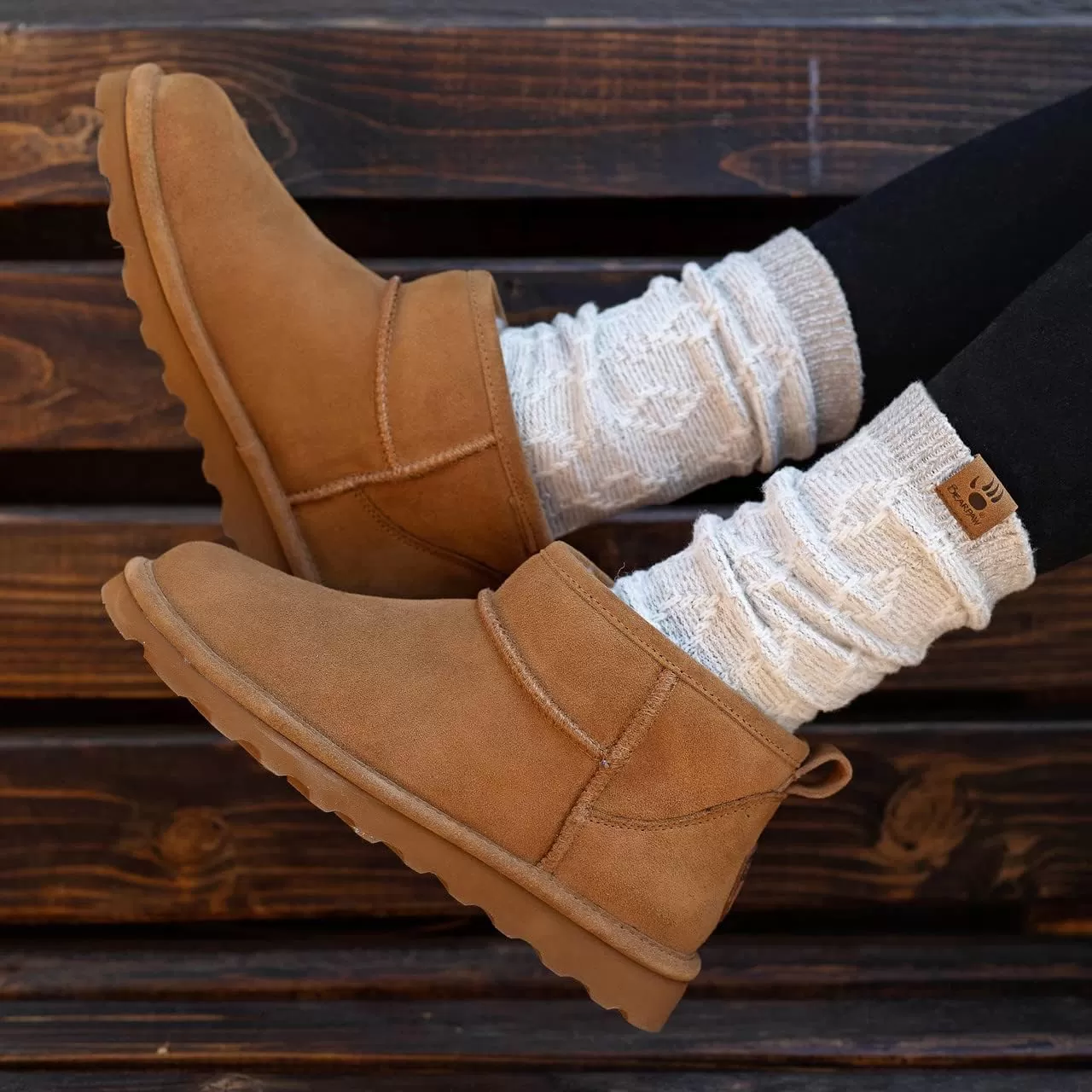 imageBEARPAW Shorty Youth Boot  Youths Ankle Boot  Youths Slip On Boot  Comfortable Winter Boot  Multiple Colors ampamp SizesIced Coffee