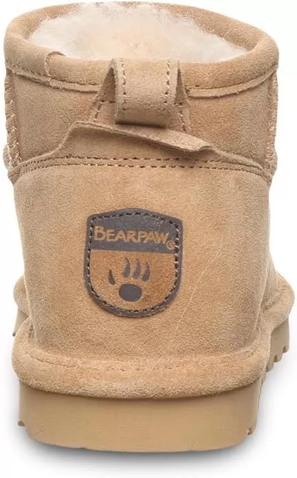 imageBEARPAW Shorty Youth Boot  Youths Ankle Boot  Youths Slip On Boot  Comfortable Winter Boot  Multiple Colors ampamp SizesIced Coffee