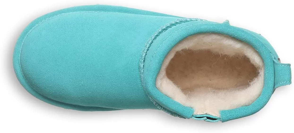 imageBEARPAW Shorty Youth Boot  Youths Ankle Boot  Youths Slip On Boot  Comfortable Winter Boot  Multiple Colors ampamp SizesLiquid Turquoise
