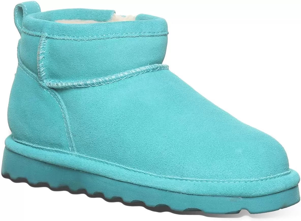 imageBEARPAW Shorty Youth Boot  Youths Ankle Boot  Youths Slip On Boot  Comfortable Winter Boot  Multiple Colors ampamp SizesLiquid Turquoise