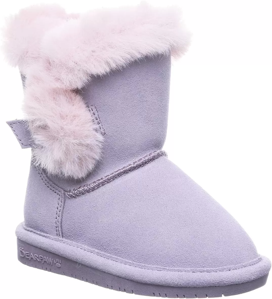 imageBEARPAW Toddler Betsey Girls Multiple Colors  Toddlers Boot Classic Suede  Kids Slip On Boot  Comfortable Winter BootWisteria