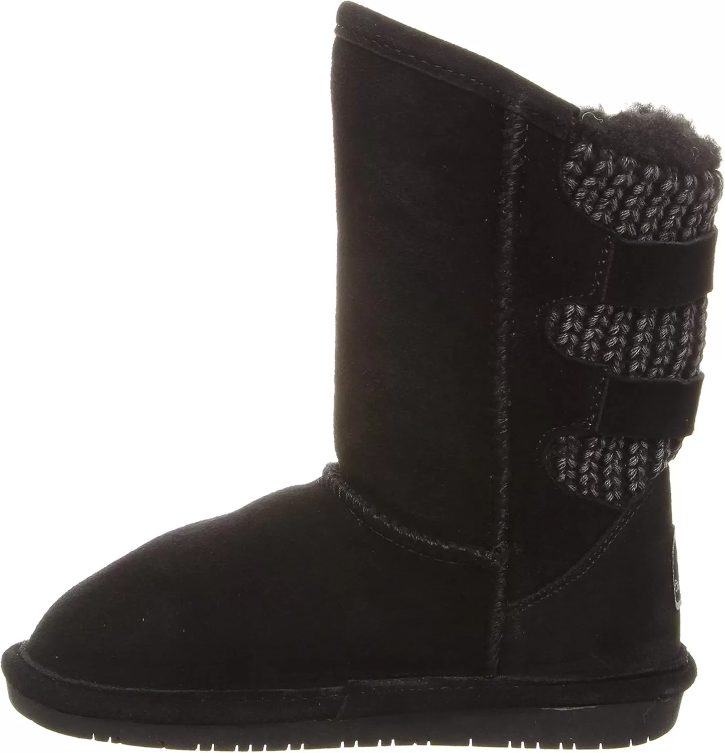 imageBEARPAW Youth Boshie Multiple Colors  Youths Boot Classic Suede  Kids Slip On Boot  Comfortable Winter BootBlack Ii