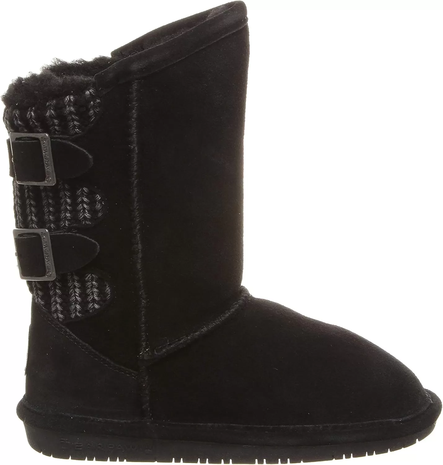 imageBEARPAW Youth Boshie Multiple Colors  Youths Boot Classic Suede  Kids Slip On Boot  Comfortable Winter BootBlack Ii