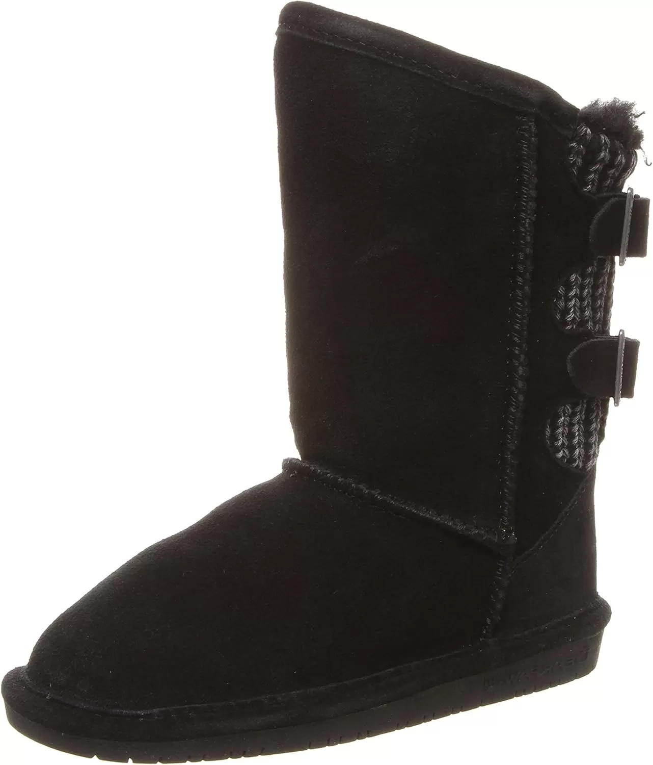 imageBEARPAW Youth Boshie Multiple Colors  Youths Boot Classic Suede  Kids Slip On Boot  Comfortable Winter BootBlack Ii