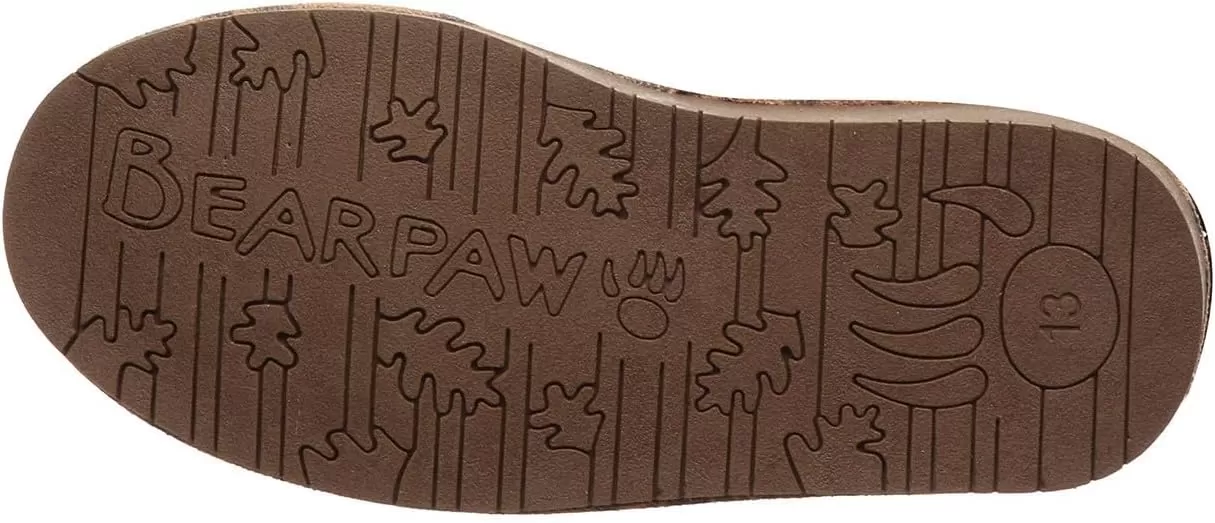 imageBEARPAW Youth Boshie Multiple Colors  Youths Boot Classic Suede  Kids Slip On Boot  Comfortable Winter BootLeopard