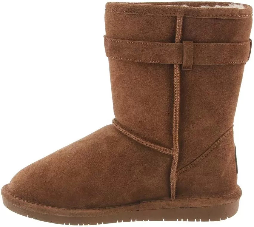 imageBEARPAW Youth Boshie Multiple Colors  Youths Boot Classic Suede  Kids Slip On Boot  Comfortable Winter BootTan