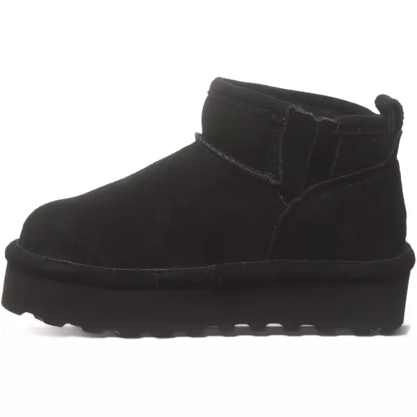 imageBEARPAW Retro Shorty Youth Boot  Youths Ankle Boot  Youths Slip On Boot  Comfortable Winter BootBlack Ii