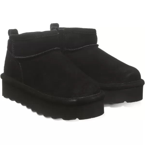 imageBEARPAW Retro Shorty Youth Boot  Youths Ankle Boot  Youths Slip On Boot  Comfortable Winter BootBlack Ii