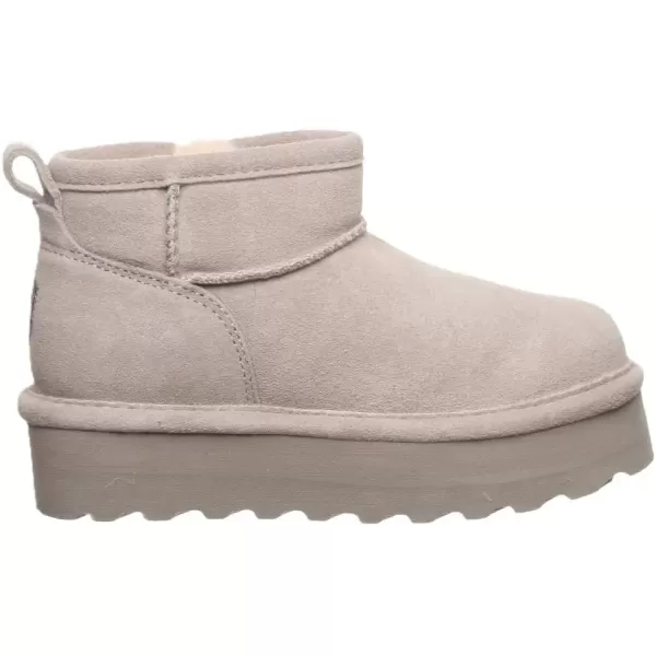 imageBEARPAW Retro Shorty Youth Boot  Youths Ankle Boot  Youths Slip On Boot  Comfortable Winter BootMushroom