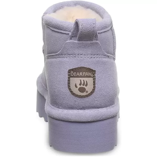 imageBEARPAW Retro Shorty Youth Boot  Youths Ankle Boot  Youths Slip On Boot  Comfortable Winter BootPersian Violet