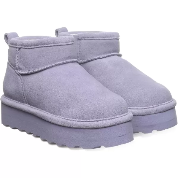 imageBEARPAW Retro Shorty Youth Boot  Youths Ankle Boot  Youths Slip On Boot  Comfortable Winter BootPersian Violet