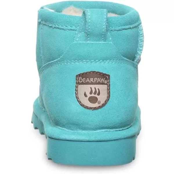 imageBEARPAW Shorty Youth Boot  Youths Ankle Boot  Youths Slip On Boot  Comfortable Winter Boot  Multiple Colors ampamp SizesLiquid Turquoise