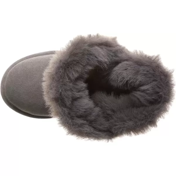 imageBEARPAW Toddler Betsey Girls Multiple Colors  Toddlers Boot Classic Suede  Kids Slip On Boot  Comfortable Winter BootGray Fog