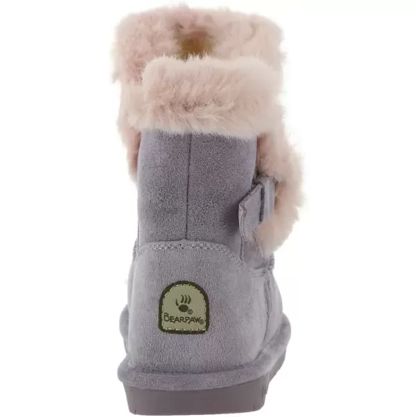 imageBEARPAW Toddler Betsey Girls Multiple Colors  Toddlers Boot Classic Suede  Kids Slip On Boot  Comfortable Winter BootGrey