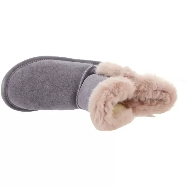 imageBEARPAW Toddler Betsey Girls Multiple Colors  Toddlers Boot Classic Suede  Kids Slip On Boot  Comfortable Winter BootGrey