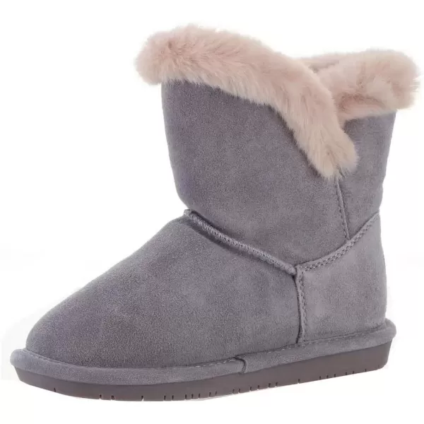 imageBEARPAW Toddler Betsey Girls Multiple Colors  Toddlers Boot Classic Suede  Kids Slip On Boot  Comfortable Winter BootGrey