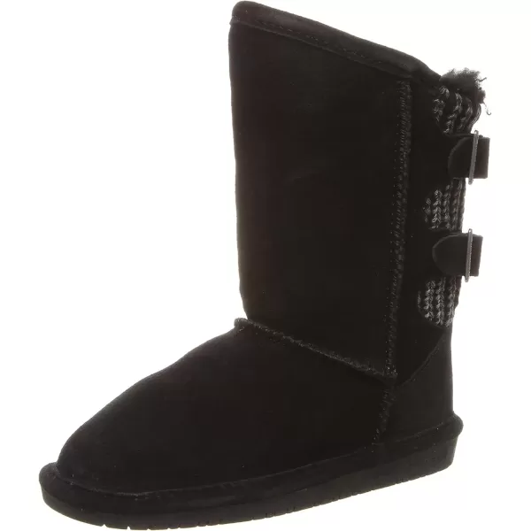 imageBEARPAW Youth Boshie Multiple Colors  Youths Boot Classic Suede  Kids Slip On Boot  Comfortable Winter BootBlack Ii