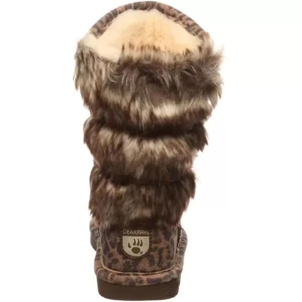 imageBEARPAW Youth Boshie Multiple Colors  Youths Boot Classic Suede  Kids Slip On Boot  Comfortable Winter BootLeopard