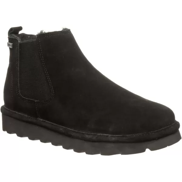 imageBEARPAW Mens Drew Multiple Colors  Mens Ankle Boot  Mens Slip On Boot  Comfortable Winter BootBlack Ii
