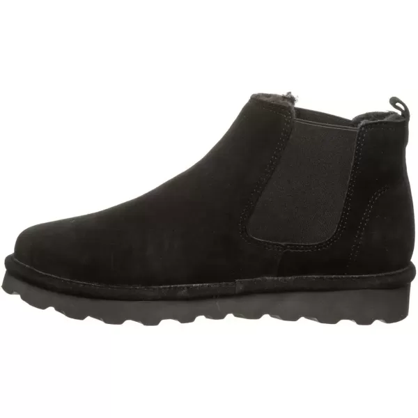 imageBEARPAW Mens Drew Multiple Colors  Mens Ankle Boot  Mens Slip On Boot  Comfortable Winter BootBlack Ii