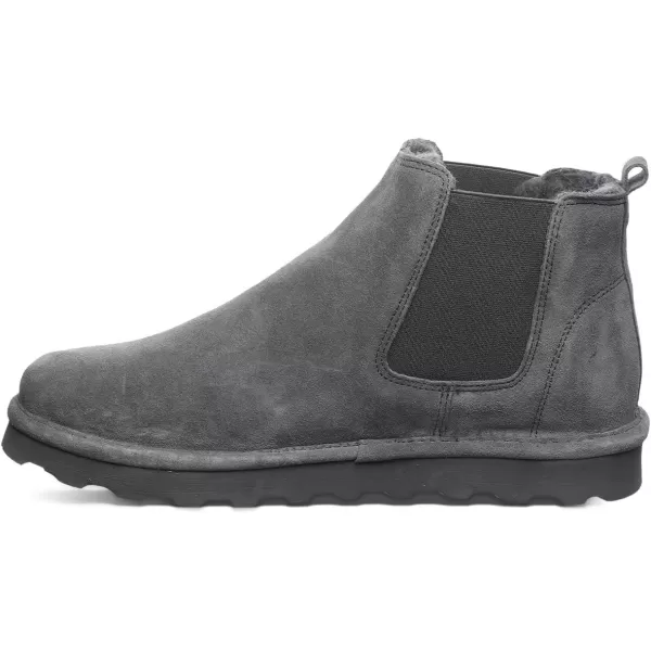 imageBEARPAW Mens Drew Multiple Colors  Mens Ankle Boot  Mens Slip On Boot  Comfortable Winter BootCharcoal