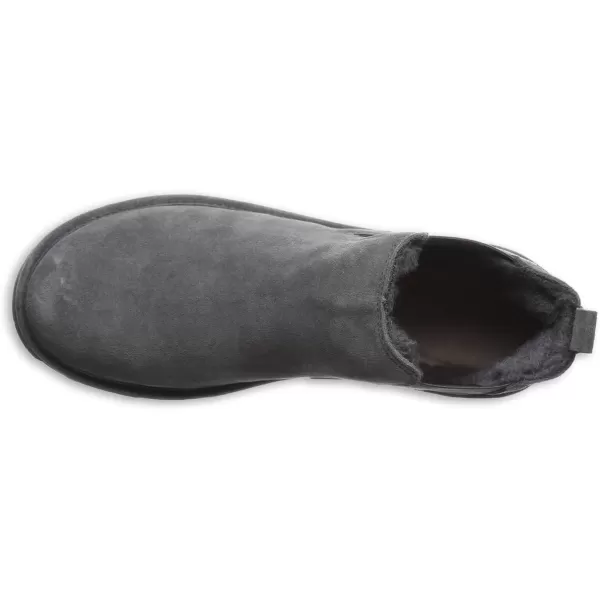 imageBEARPAW Mens Drew Multiple Colors  Mens Ankle Boot  Mens Slip On Boot  Comfortable Winter BootCharcoal
