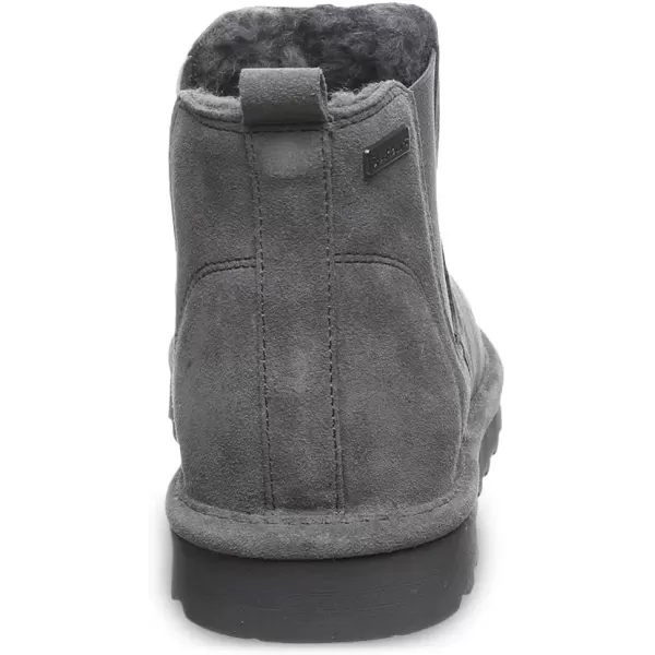 imageBEARPAW Mens Drew Multiple Colors  Mens Ankle Boot  Mens Slip On Boot  Comfortable Winter BootCharcoal