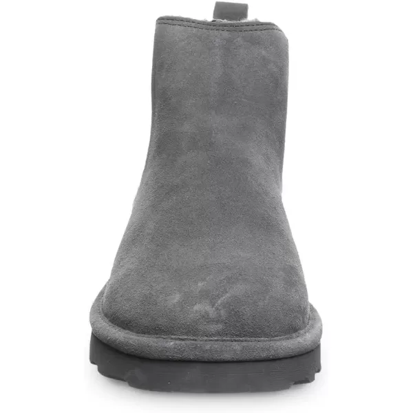 imageBEARPAW Mens Drew Multiple Colors  Mens Ankle Boot  Mens Slip On Boot  Comfortable Winter BootCharcoal
