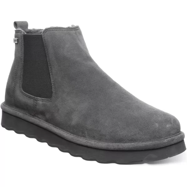 imageBEARPAW Mens Drew Multiple Colors  Mens Ankle Boot  Mens Slip On Boot  Comfortable Winter BootCharcoal