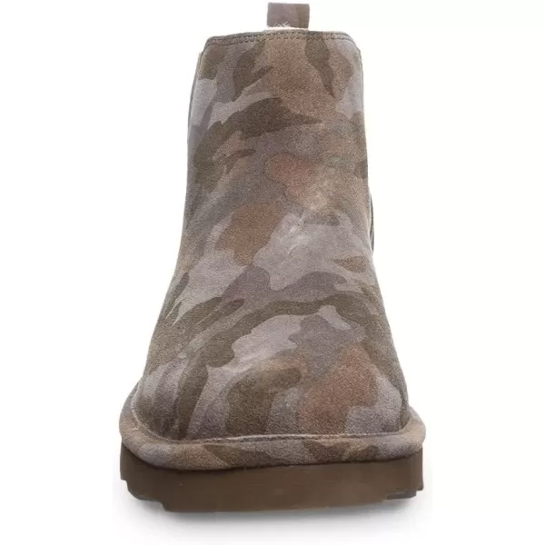 imageBEARPAW Mens Drew Multiple Colors  Mens Ankle Boot  Mens Slip On Boot  Comfortable Winter BootEarth Camo