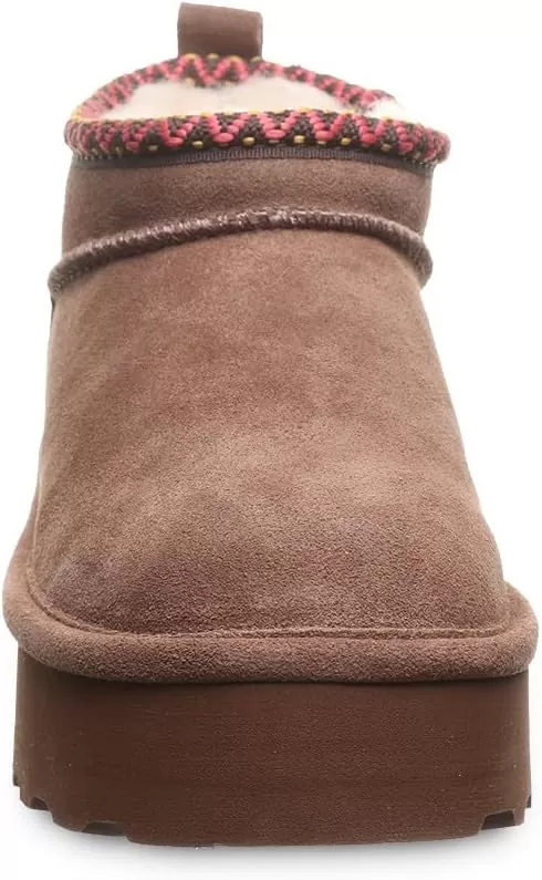 imageBEARPAW Womens Retro Super Shorty Deco  Womens Ankle Boot  Womens Slip On Boot  Comfortable Winter Boot  Multiple Colors ampamp SizesCocoa