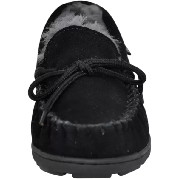 imageBEARPAW Womens Mindy Multiple Colors  Womens Slippers  Womens Shoes  Comfortable ampamp LightWeightBlackGrey Fur