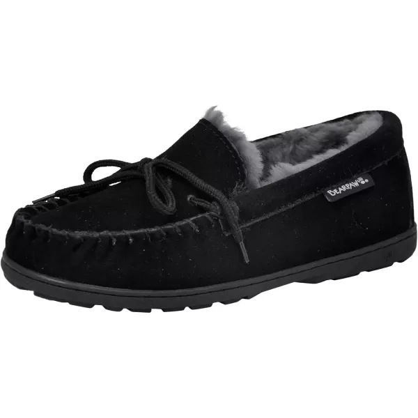 imageBEARPAW Womens Mindy Multiple Colors  Womens Slippers  Womens Shoes  Comfortable ampamp LightWeightBlackGrey Fur