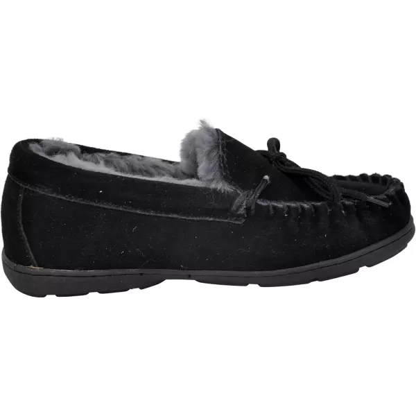 imageBEARPAW Womens Mindy Multiple Colors  Womens Slippers  Womens Shoes  Comfortable ampamp LightWeightBlackGrey Fur