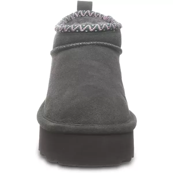 imageBEARPAW Womens Retro Super Shorty Deco  Womens Ankle Boot  Womens Slip On Boot  Comfortable Winter Boot  Multiple Colors ampamp SizesGraphite