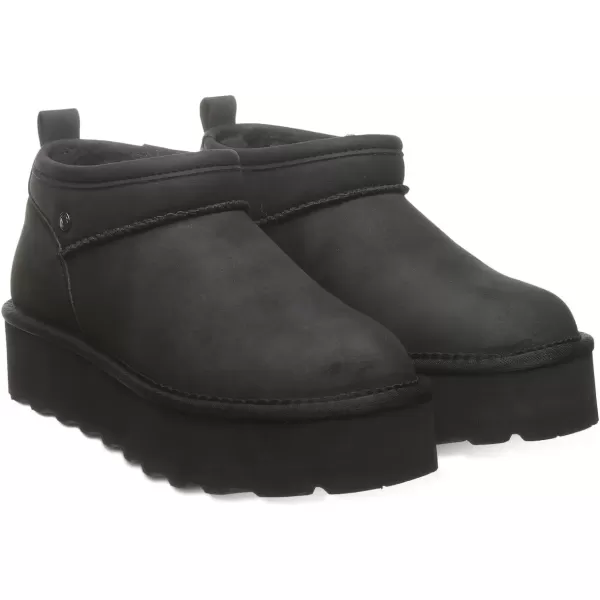 imageBEARPAW Womens Retro Super Shorty Vegan  Womens Ankle Boot  Comfortable Winter BootBlack