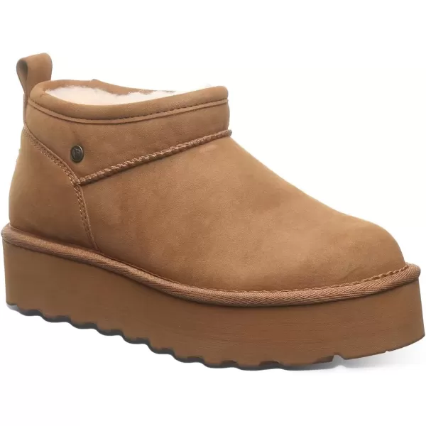 imageBEARPAW Womens Retro Super Shorty Vegan  Womens Ankle Boot  Comfortable Winter BootHickory