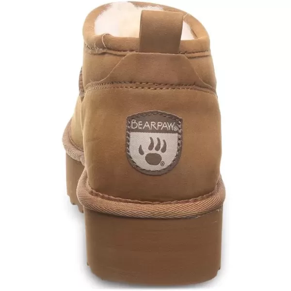 imageBEARPAW Womens Retro Super Shorty Vegan  Womens Ankle Boot  Comfortable Winter BootHickory