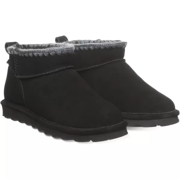 imageBEARPAW Womens Shorty Crochet Multiple Colors  Womens Ankle Boot  Womens Slip On Boot  Comfortable Winter BootBlack Ii
