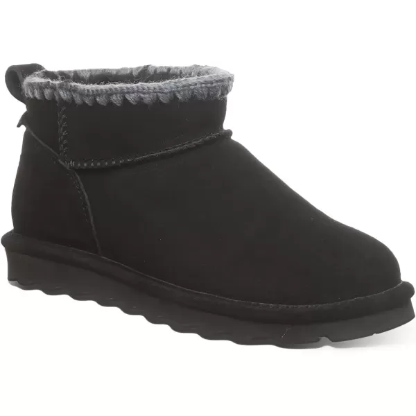 imageBEARPAW Womens Shorty Crochet Multiple Colors  Womens Ankle Boot  Womens Slip On Boot  Comfortable Winter BootBlack Ii