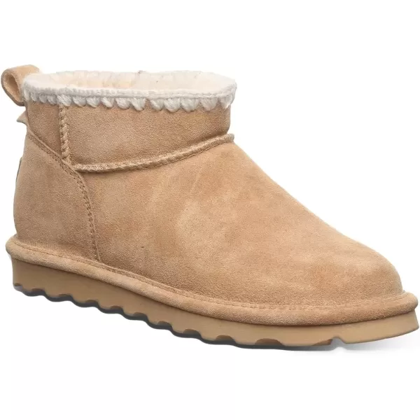 imageBEARPAW Womens Shorty Crochet Multiple Colors  Womens Ankle Boot  Womens Slip On Boot  Comfortable Winter BootIced Coffee
