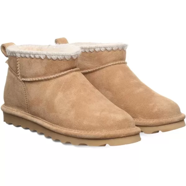 imageBEARPAW Womens Shorty Crochet Multiple Colors  Womens Ankle Boot  Womens Slip On Boot  Comfortable Winter BootIced Coffee