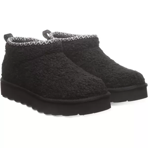 imageBEARPAW Womens Snuggle Daphne Deco Boot  Womens Ankle Boot  Womens Slip On Boot  Comfortable Winter BootBlack Ii